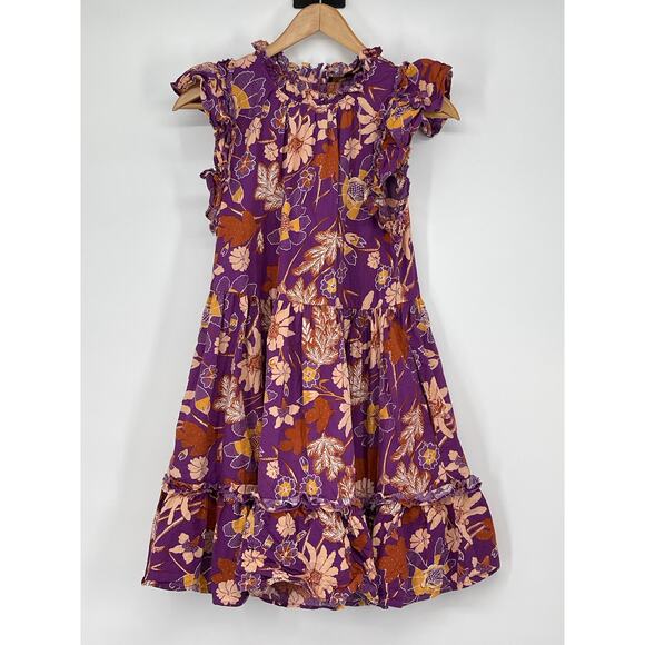 House of Harlow 1960 Dresses & Skirts - House of Harlow 1960 Nicole Richie Purple Orange Floral Size S Cottage Coquette‎
